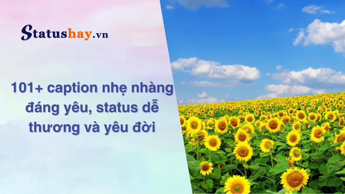 Caption nhẹ nhàng đáng yêu