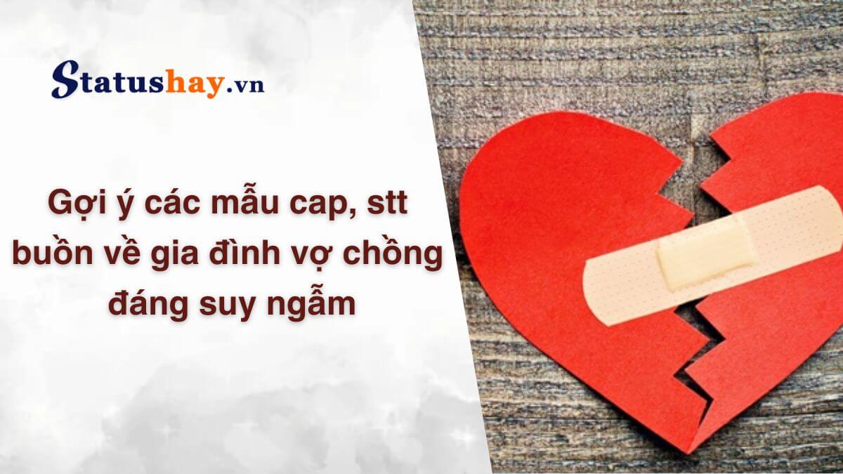 Stt buồn về gia đình vợ chồng