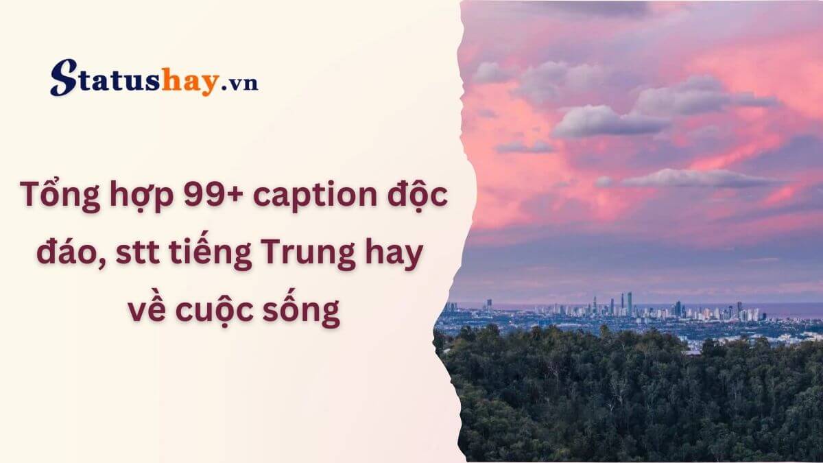 Stt tiếng Trung hay về cuộc sống